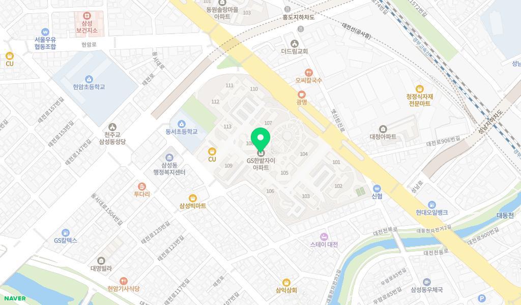 도시락퍼포먼스어린이집 위치 지도