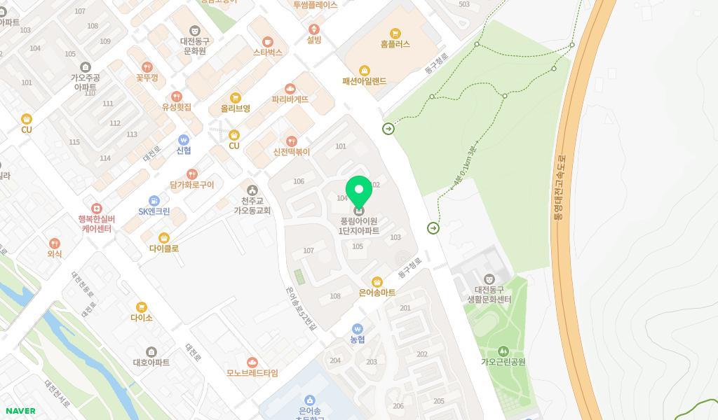 아이원어린이집 위치 지도