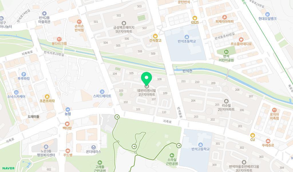 꿈이있는어린이집 위치 지도