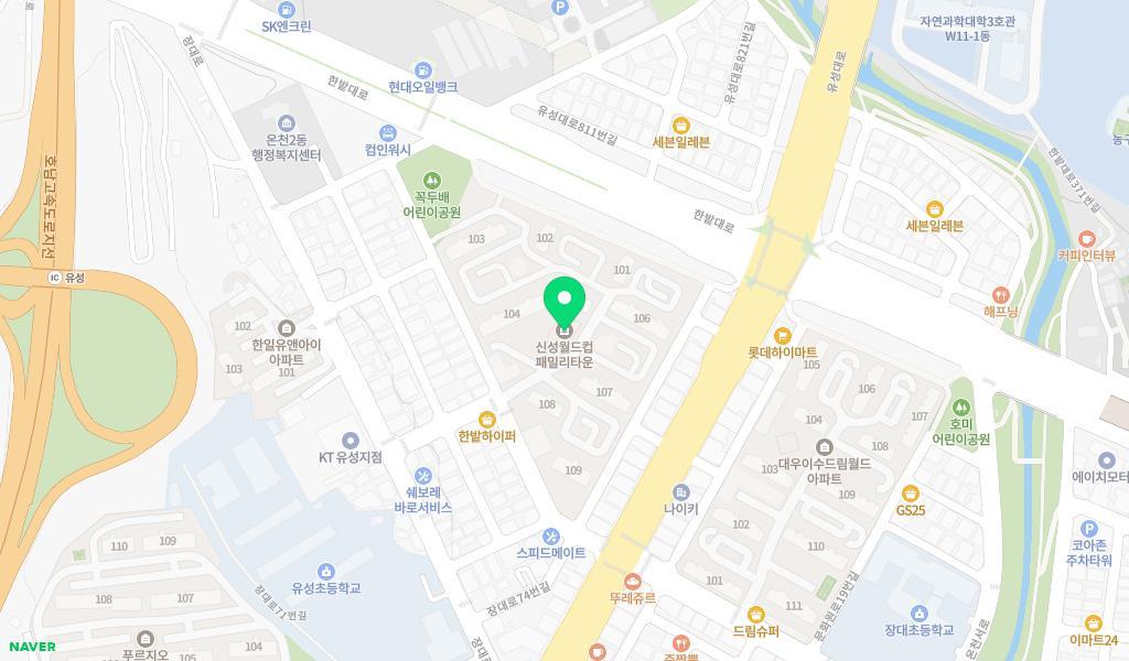 메이플트리어린이집 위치 지도
