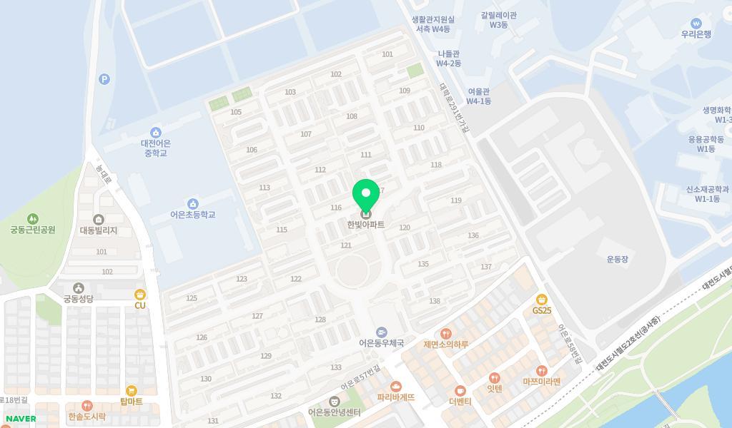 어은키즈어린이집 위치 지도