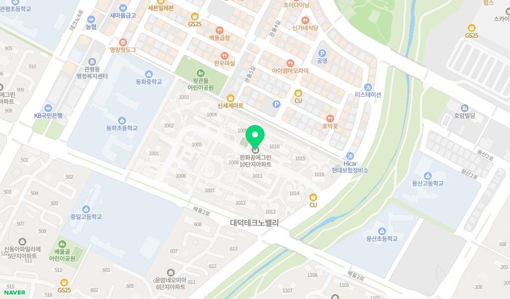킨더라움어린이집 위치 지도