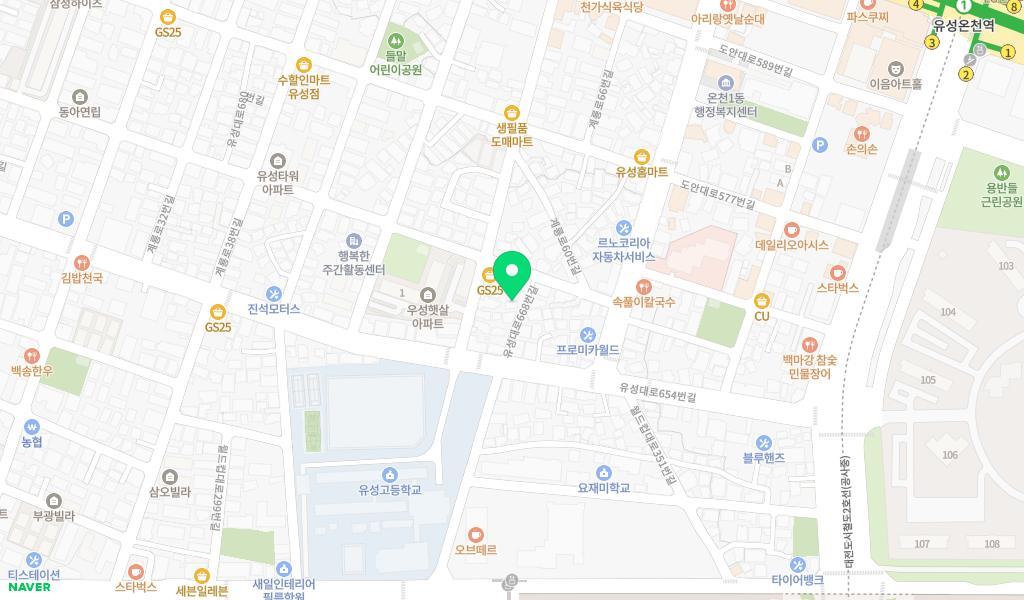 구암파니파니어린이집 위치 지도