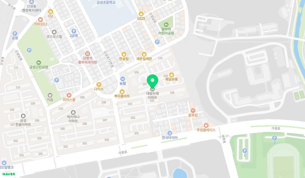 롯데케미칼푸르니어린이집 위치 지도