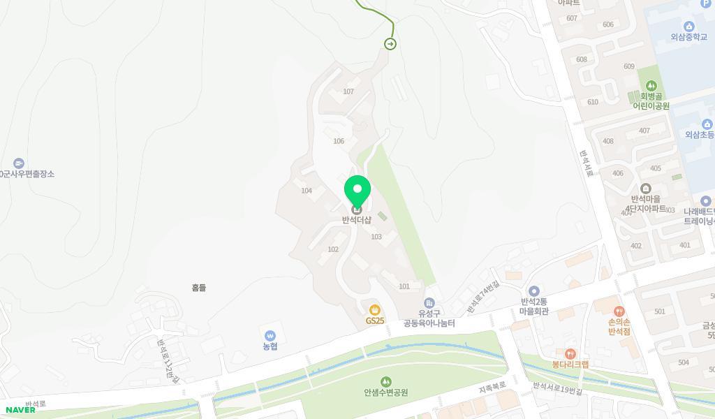 반석더샵어린이집 위치 지도