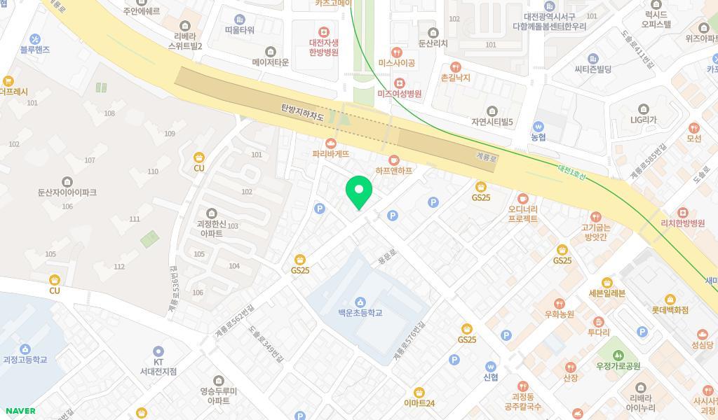 서대전어린이집 위치 지도