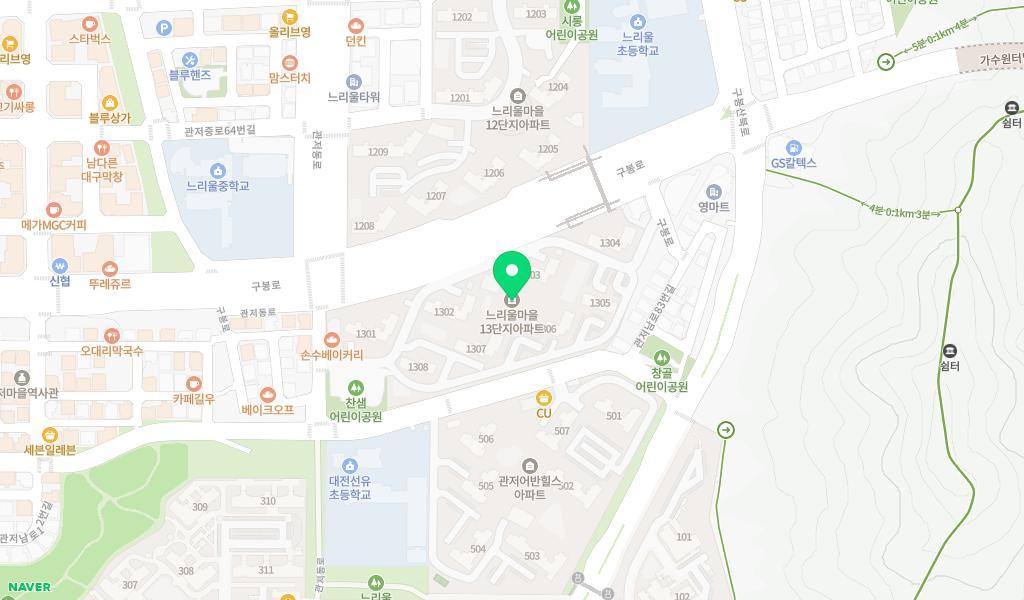키즈모드니어린이집 위치 지도