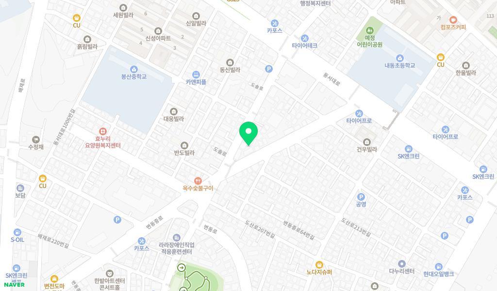 대전아이사랑어린이집 위치 지도