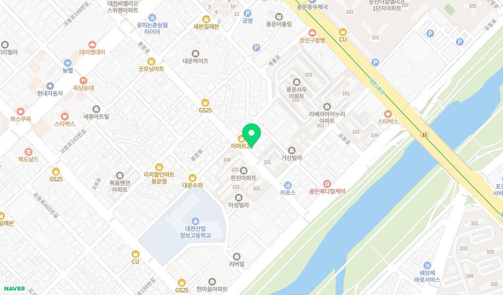 새싹어린이집 위치 지도