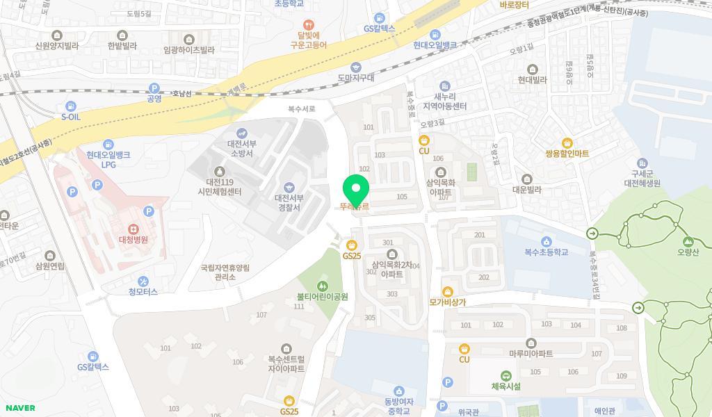 목화사랑어린이집 위치 지도