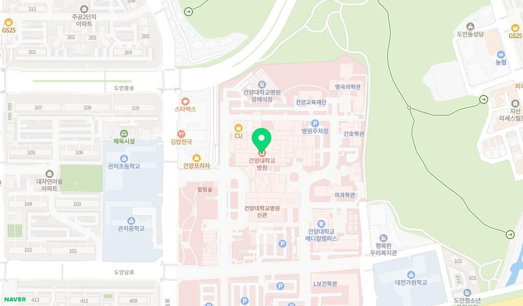건양어린이집 위치 지도