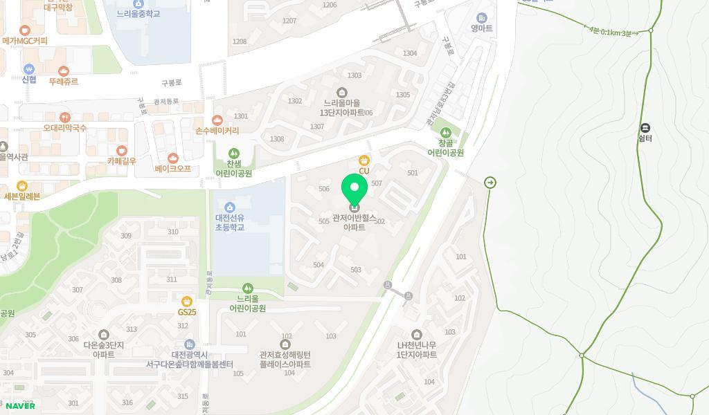 어반힐스어린이집 위치 지도