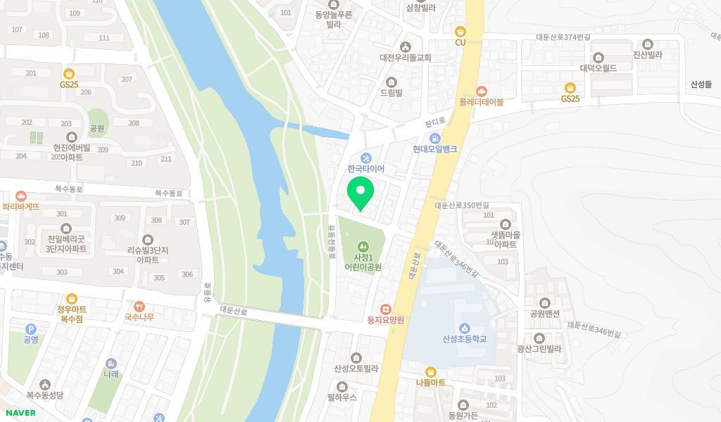바다의별 어린이집 위치 지도