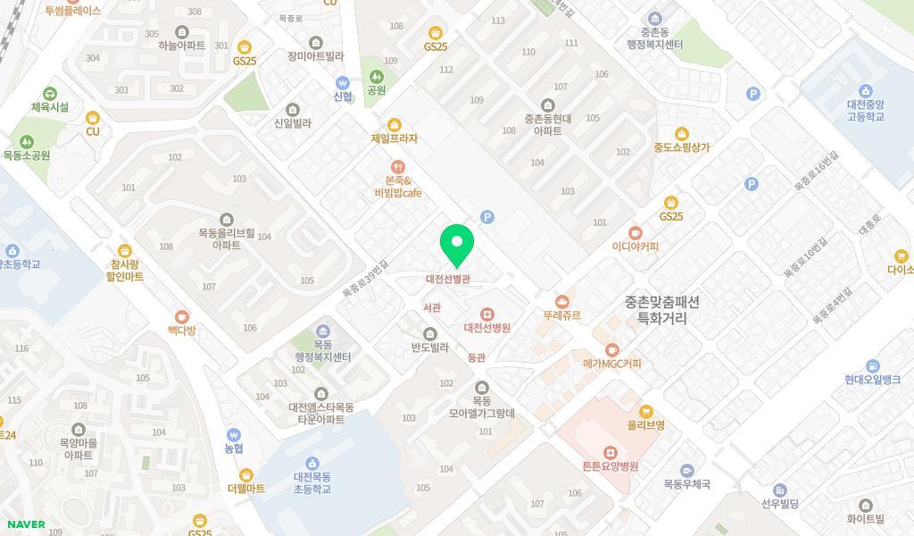 해나라어린이집 위치 지도