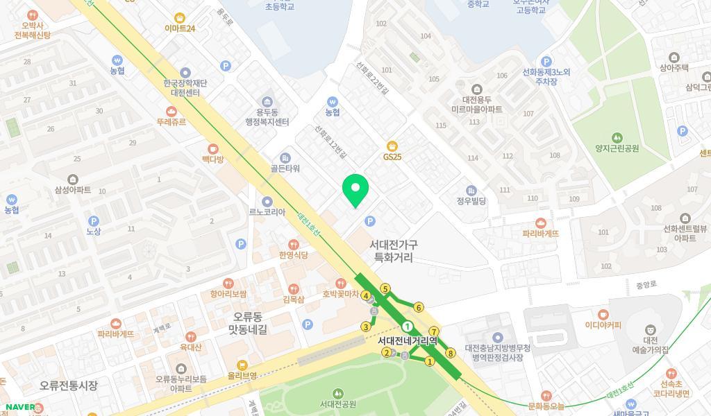 강남어린이집 위치 지도