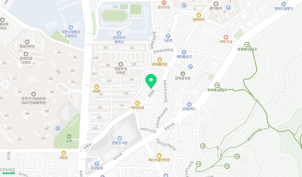 다밀어린이집 위치 지도