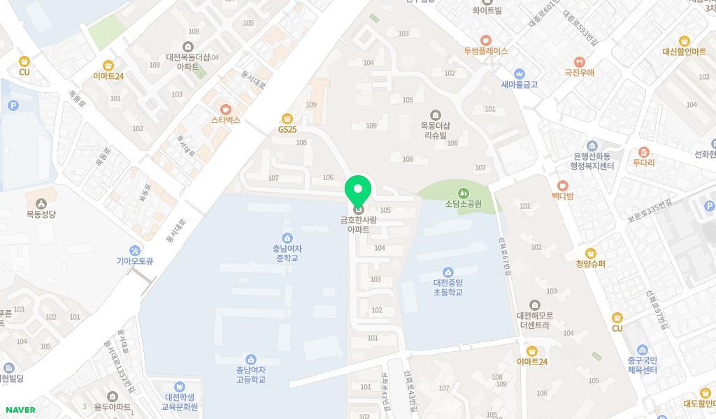 한사랑어린이집 위치 지도