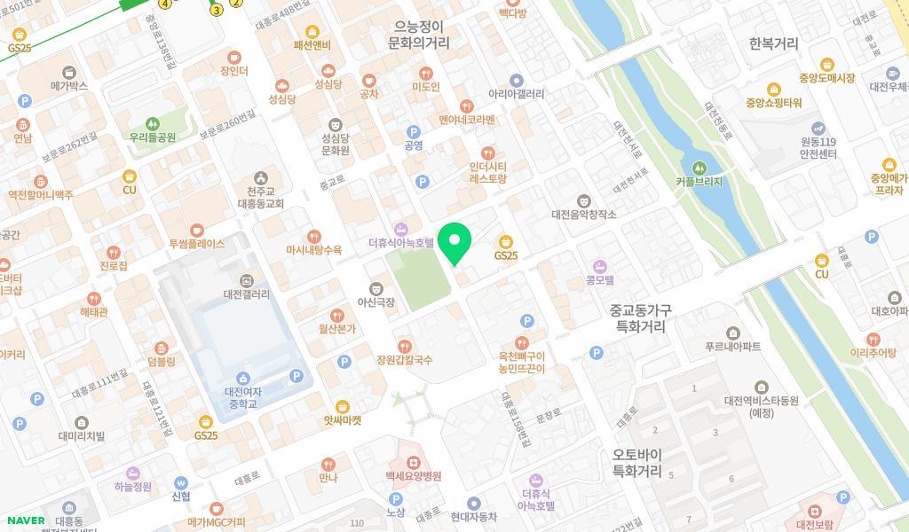 성심당직장어린이집 위치 지도