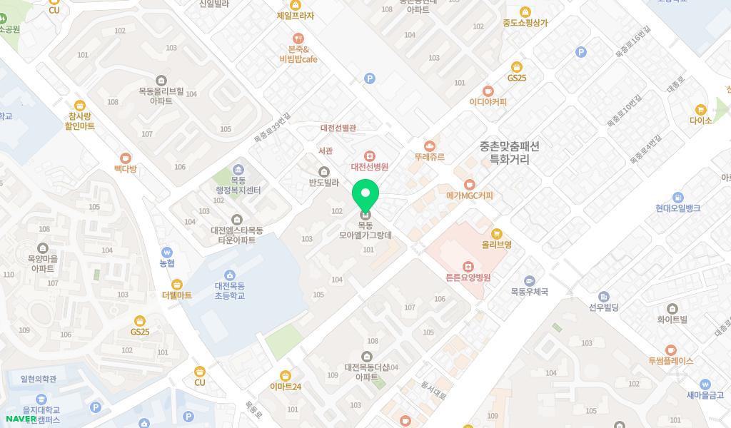 모아엘가어린이집 위치 지도
