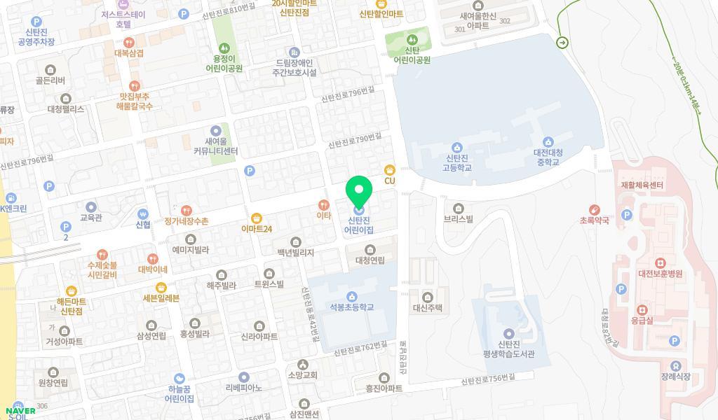신탄진어린이집 위치 지도