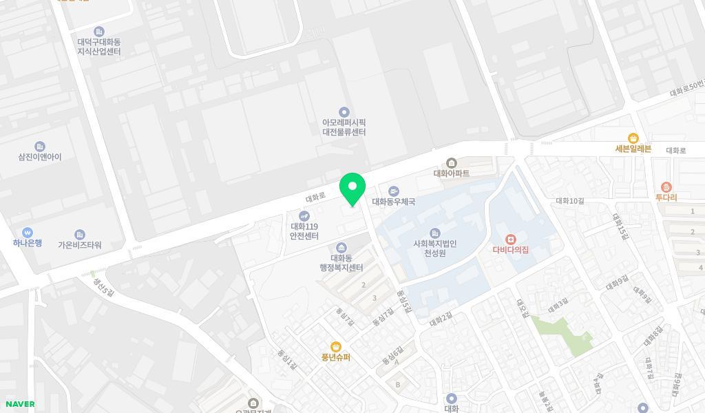 대전광역시둥지어린이집 위치 지도