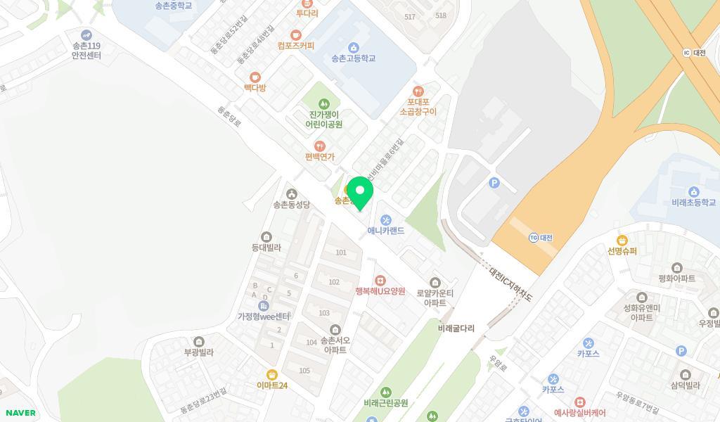 샬롬어린이집 위치 지도