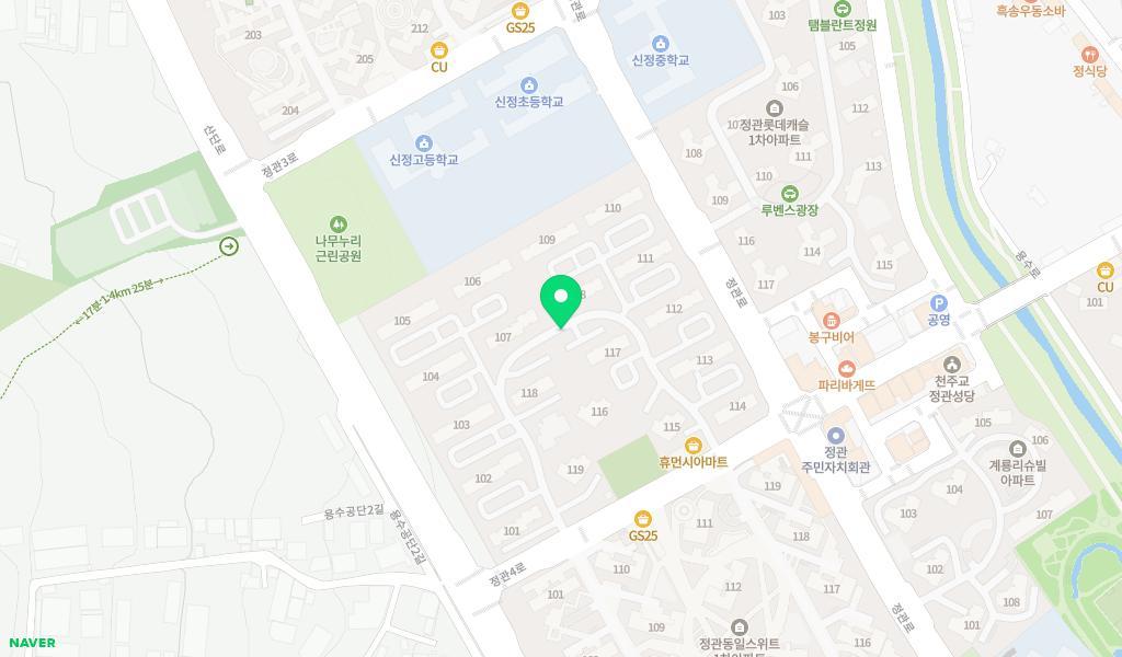 정관어린이집 위치 지도