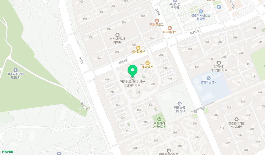 정관2어린이집 위치 지도