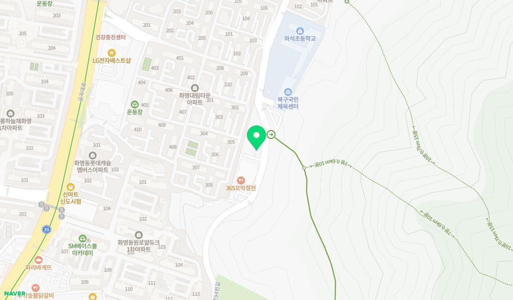 수정캐슬어린이집 위치 지도