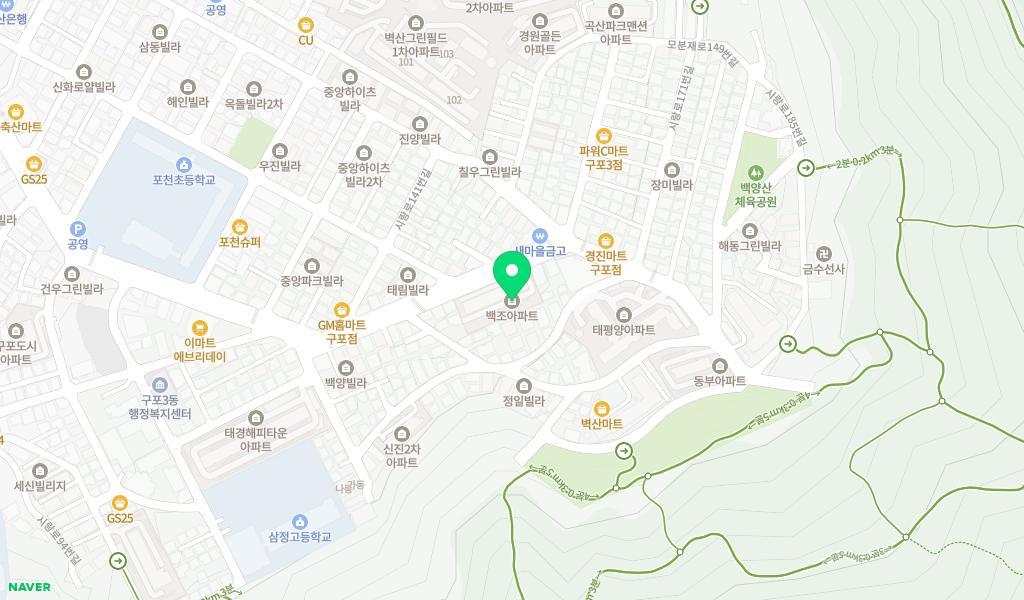 백조사랑어린이집 위치 지도