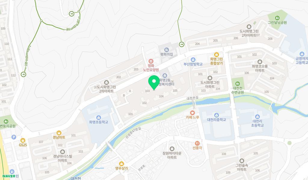 화명플리체어린이집 위치 지도