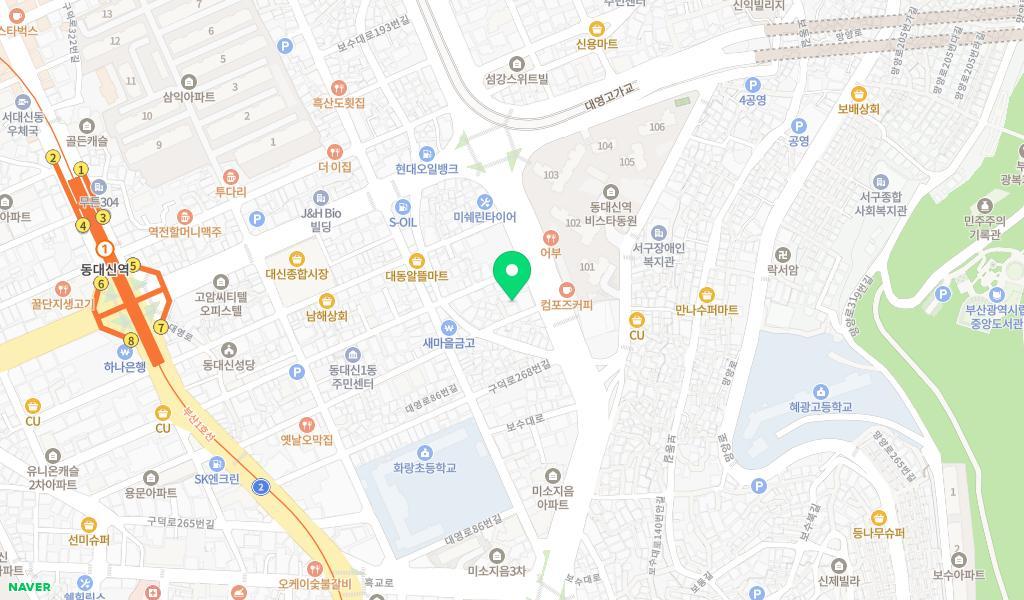 한마음어린이집 위치 지도