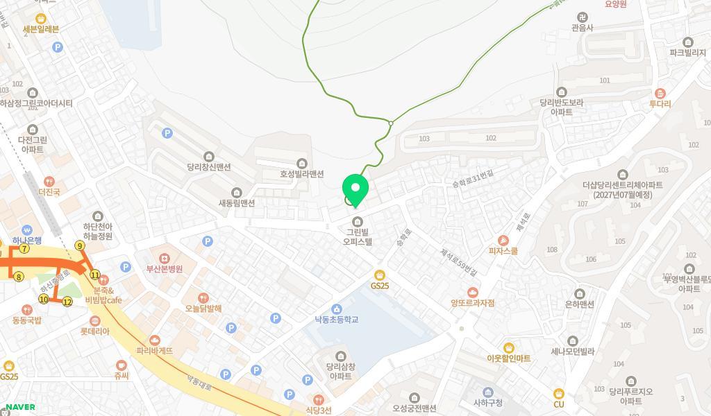 햇님어린이집 위치 지도