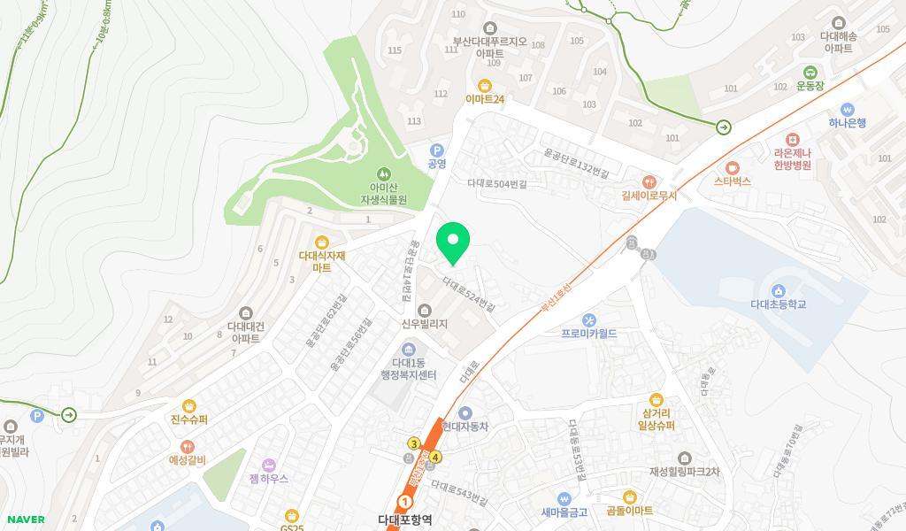 은비숲어린이집 위치 지도