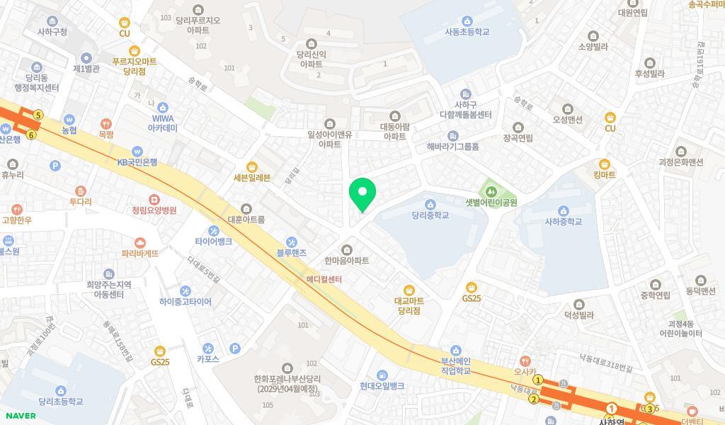 해담어린이집 위치 지도