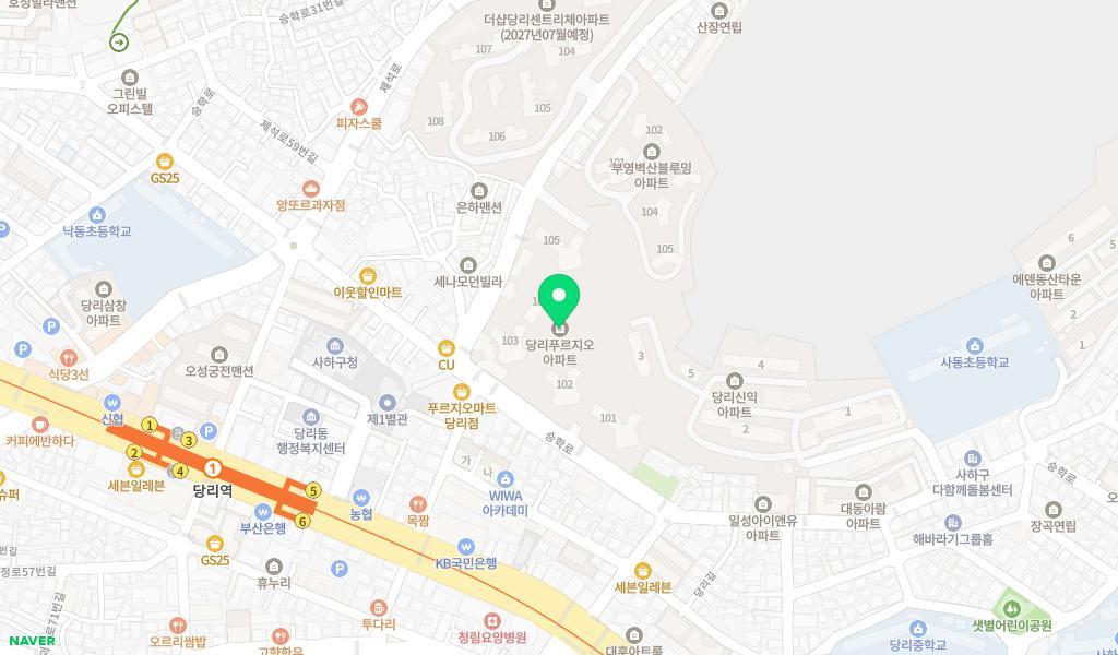 푸르지오꿈나무어린이집 위치 지도