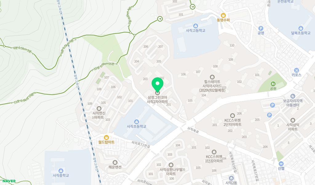 사직어린이집 위치 지도