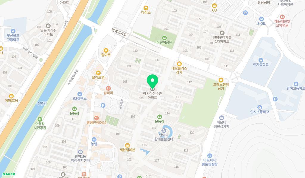 아시아선수촌어린이집 위치 지도