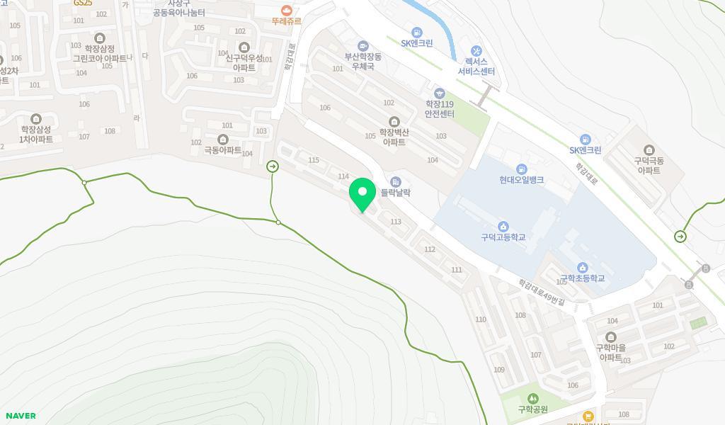 학장어린이집 위치 지도