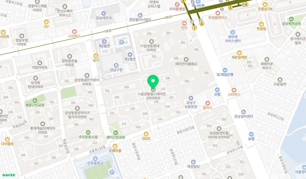 아이큰숲어린이집 위치 지도