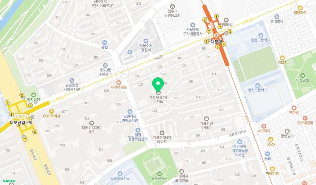 은성어린이집 위치 지도