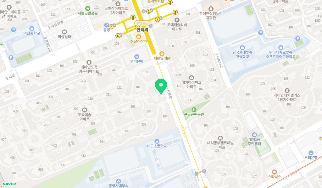 도곡어린이집 위치 지도