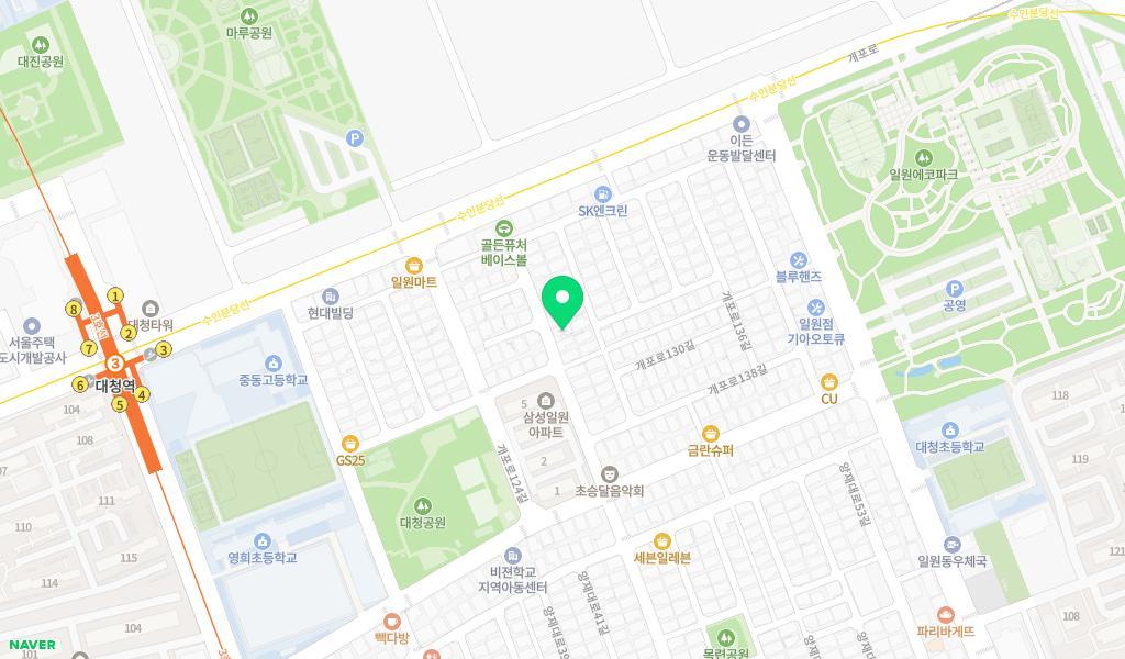 늘푸른어린이집 위치 지도