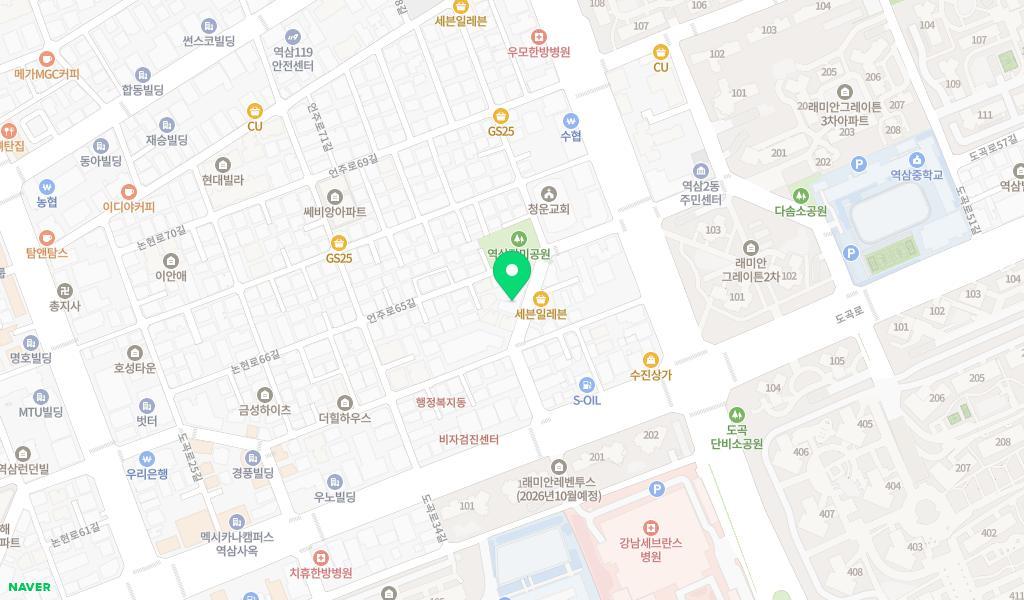 역삼가애어린이집 위치 지도