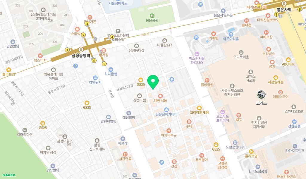 한별어린이집 위치 지도