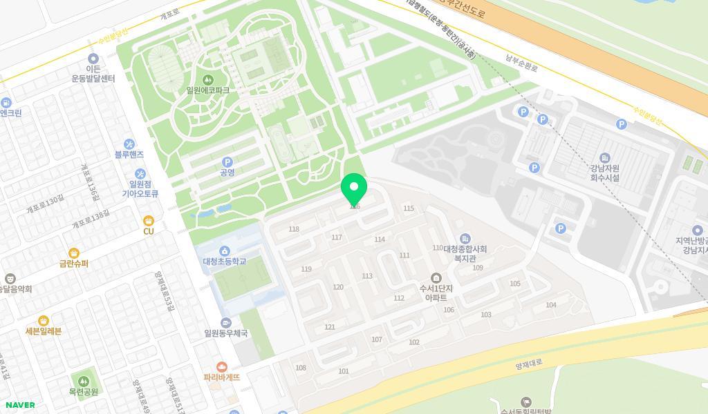 삼성서울병원2 어린이집 위치 지도