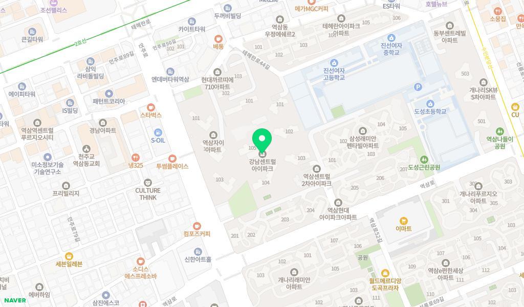 강남센트럴어린이집 위치 지도
