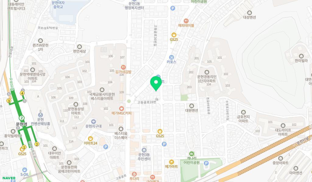문일어린이집 위치 지도