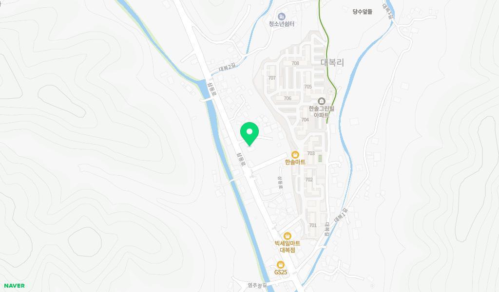 웅촌어린이집 위치 지도
