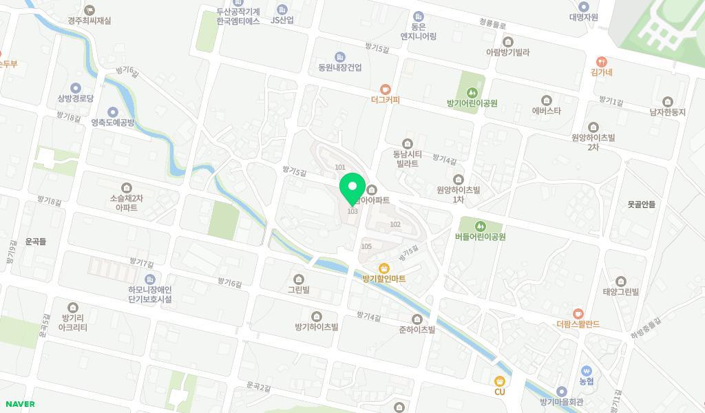 짱구영재어린이집 위치 지도